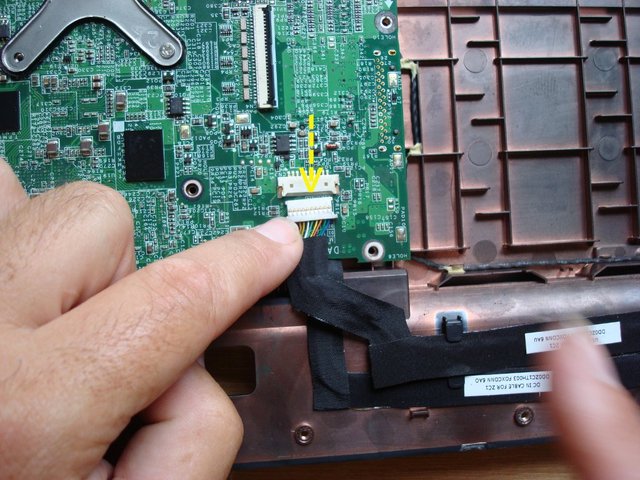 Disconnect the USB cable from the main board