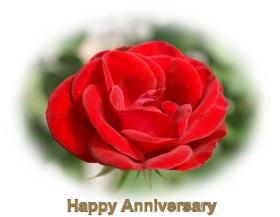 Anniversary greeting card