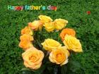 Father's day LoveCards apricot roses - free eCards by eMail to say *happy fathers day*