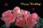 happy birthday free lovecards for birthday with pink roses