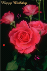 happy birthday love cards - free lovecards with red roses for happy birthday