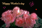 mothers day lovecards with pink  roses for mother day