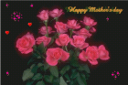 mothers day lovecards - free ecards with pink roses for mothers day