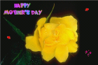 mother day love cards - free lovecards with yellow rose for mothers day