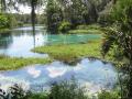 blue water and sky at Rainbow Springs