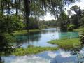 blue water and sky at Rainbow Springs