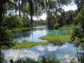 blue water and sky at Rainbow Springs