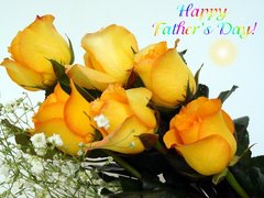 Fathers Day yellow roses