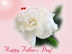 Father's Day gardenia card