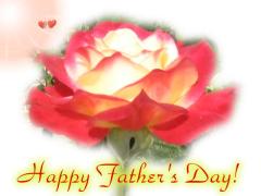 Father's Day e-card rose