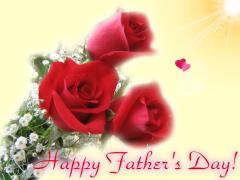 Father's Day red roses card