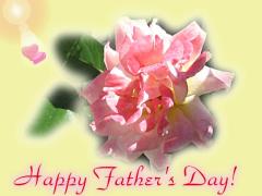 Father's Day rose ecard