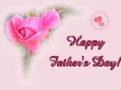 Father's Day love card - pink rose bud