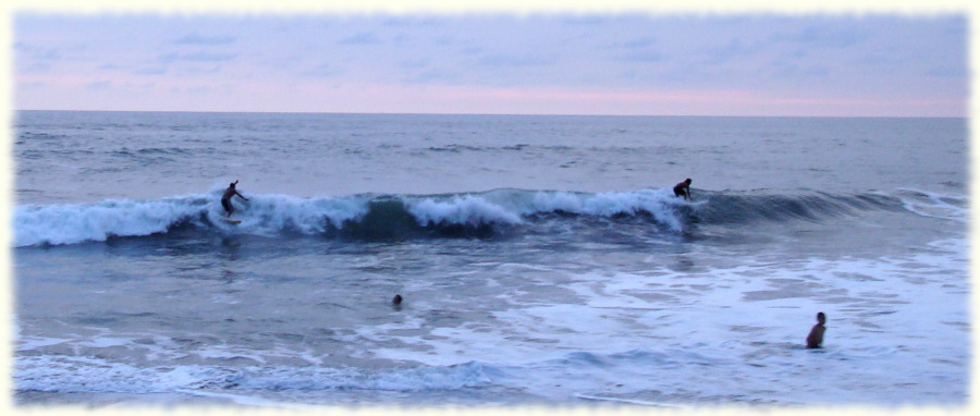 Surfing at Las Peñitas