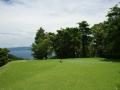 Tropical golf scenery