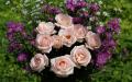 Large bouquet baby pink roses